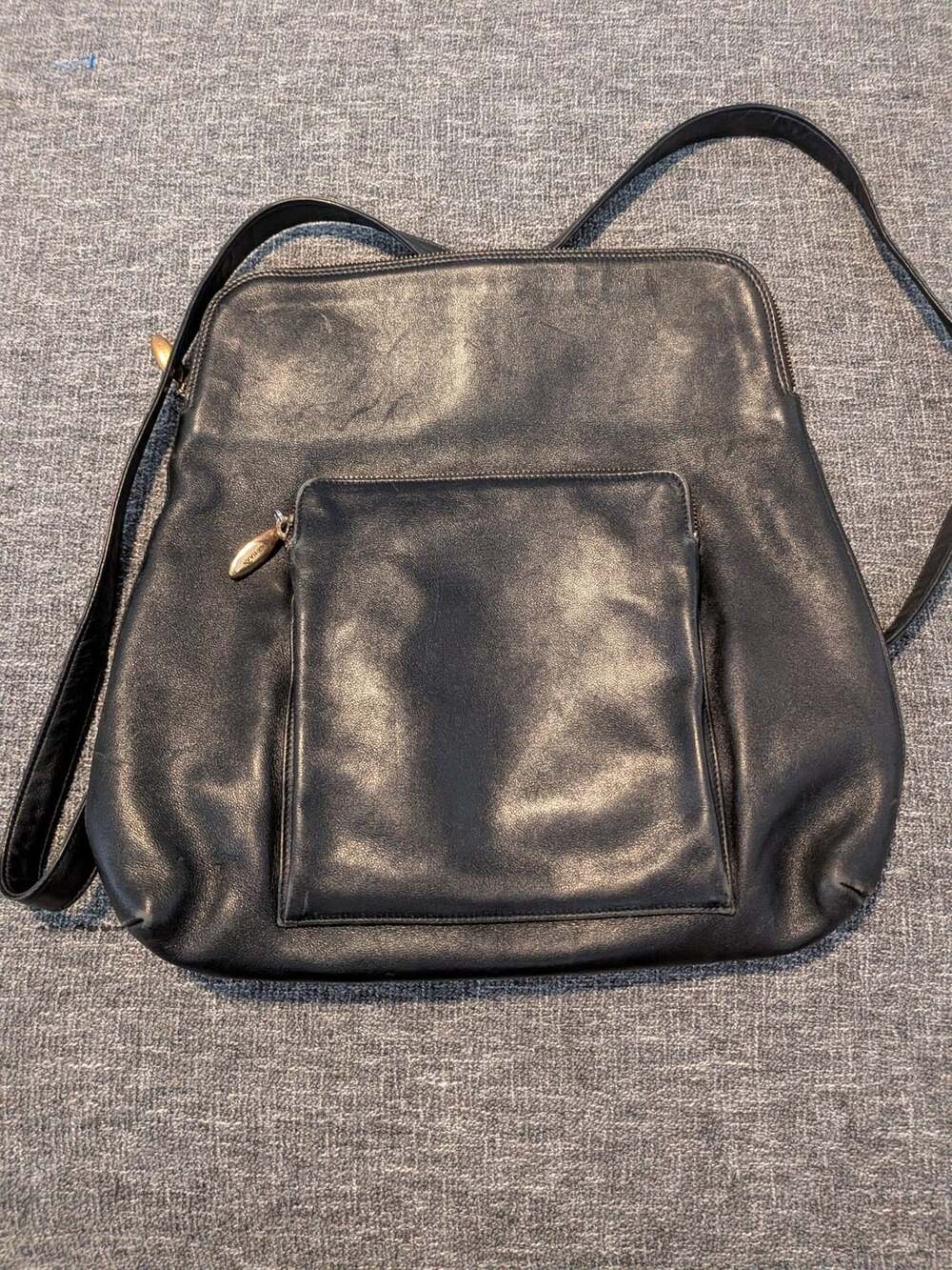 Cole Haan Black Leather Backpack